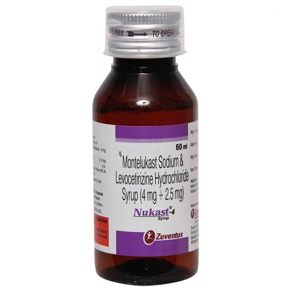 nukast 4mg syrup 60 ml